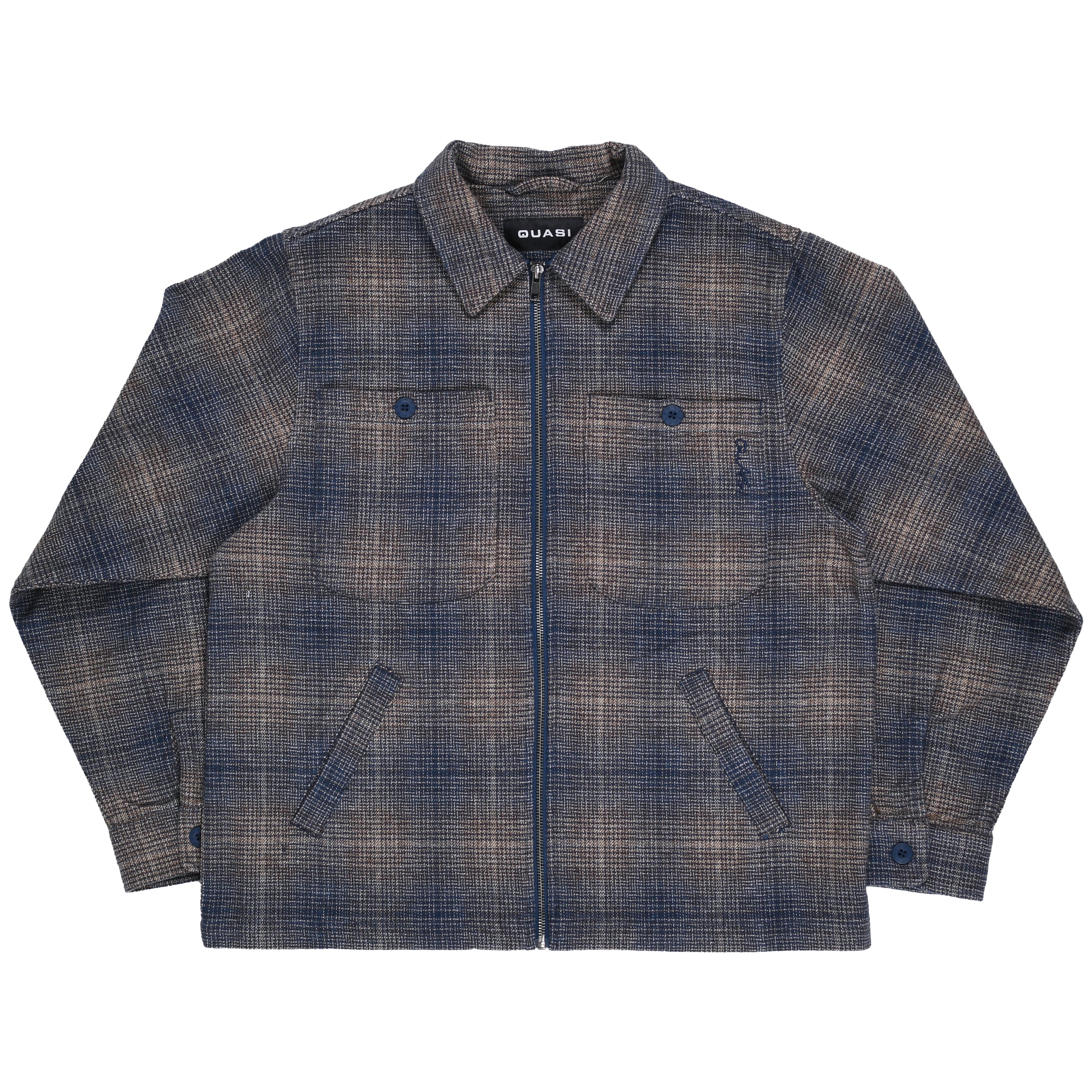 Grain Full Zip Shirt Jacket [Navy]