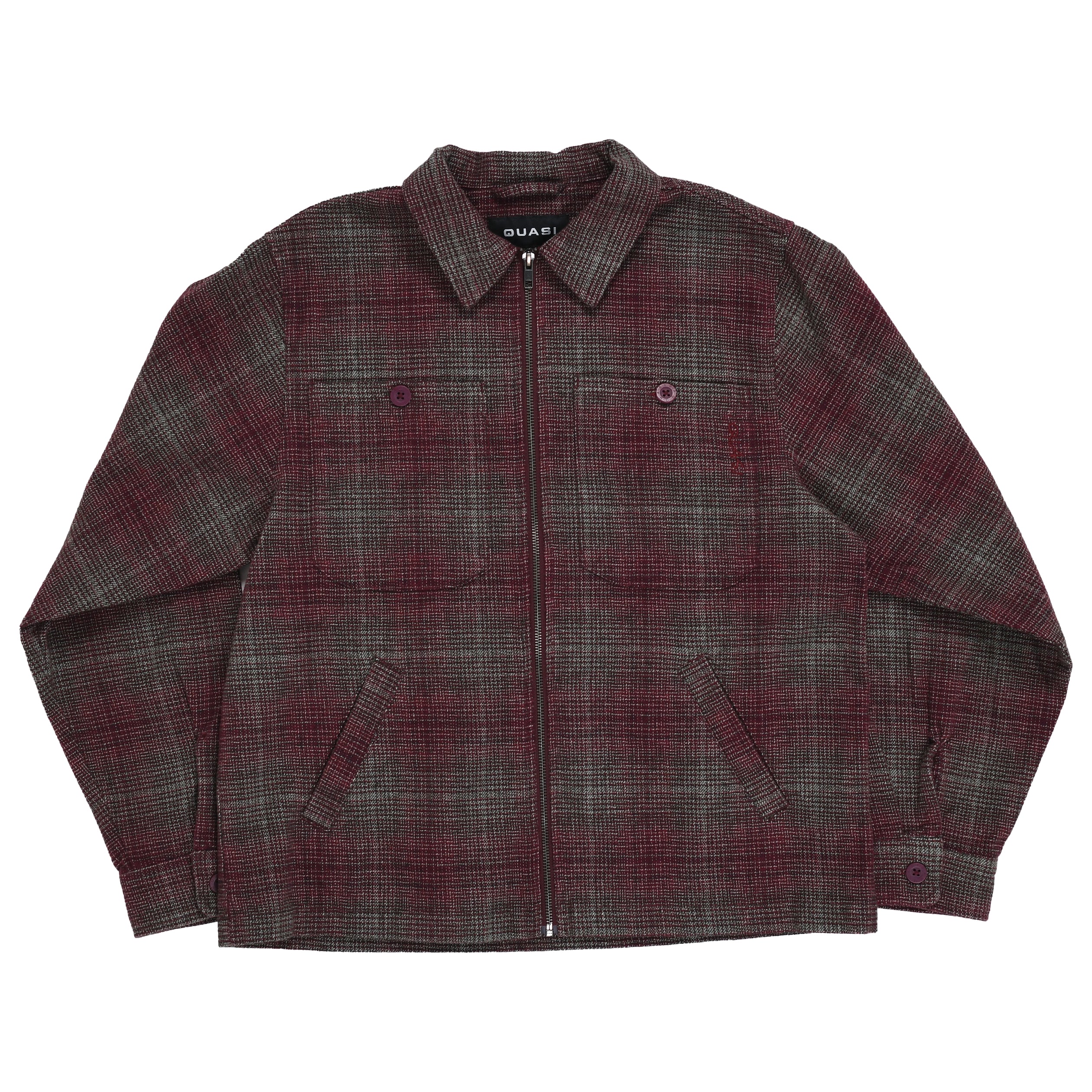 Grain Full Zip Shirt Jacket [Oxblood]