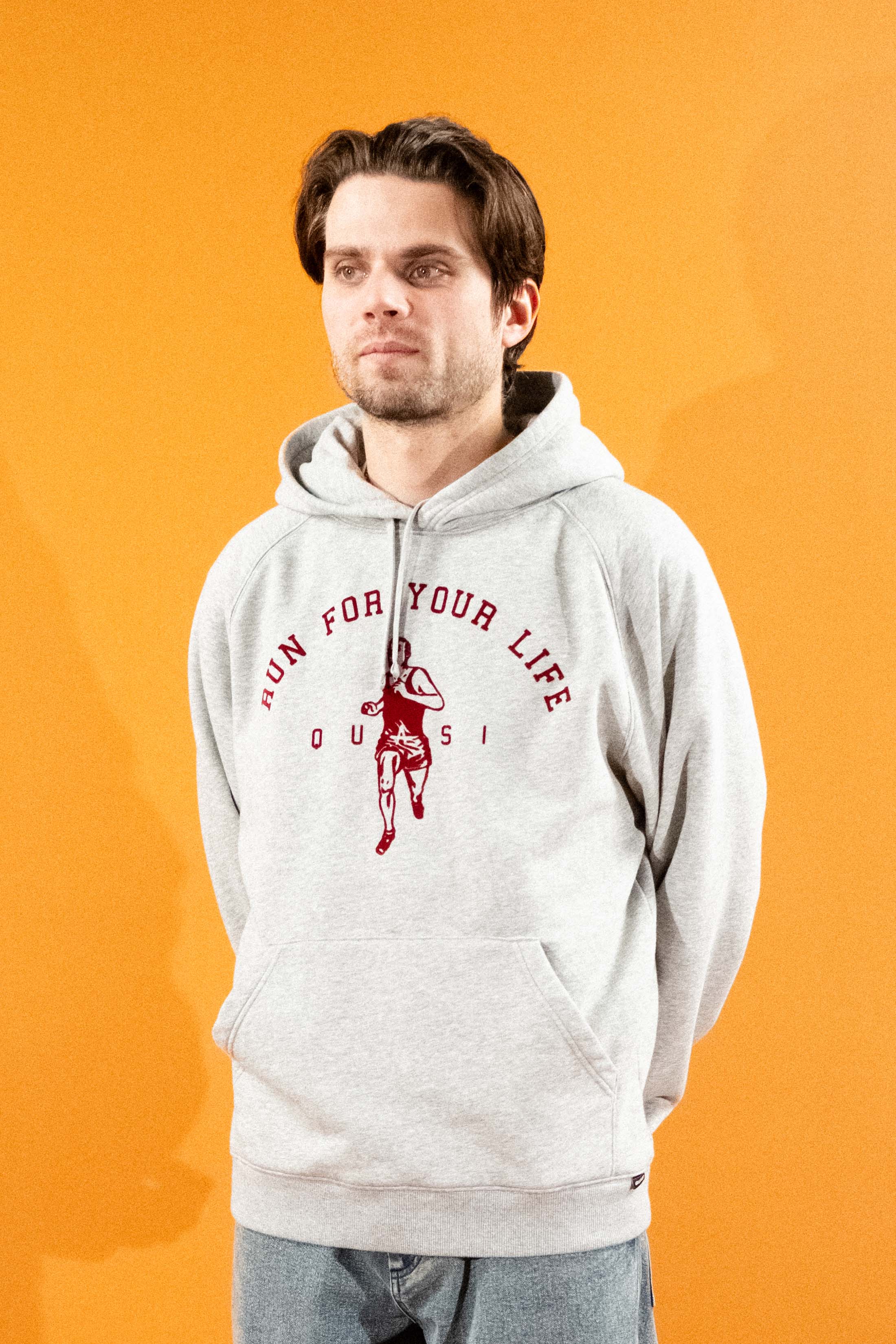 Run Hoodie [Heather Grey] - Image 3